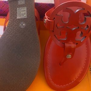 Tory Burch red miller sandals
